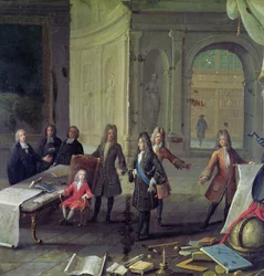 Eine Lektion für den jungen Ludwig XV. (1710-1774)